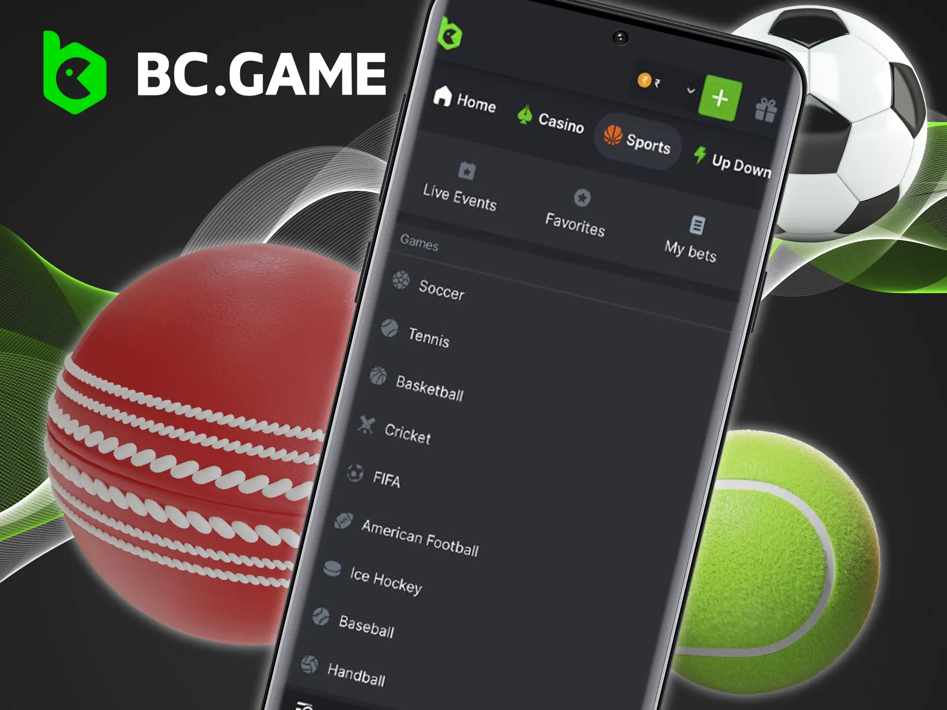 Discover which sports you can bet on at BC Game casino app in India after you complete the BC Game download and install the APK for access to a wide range of sports betting options.