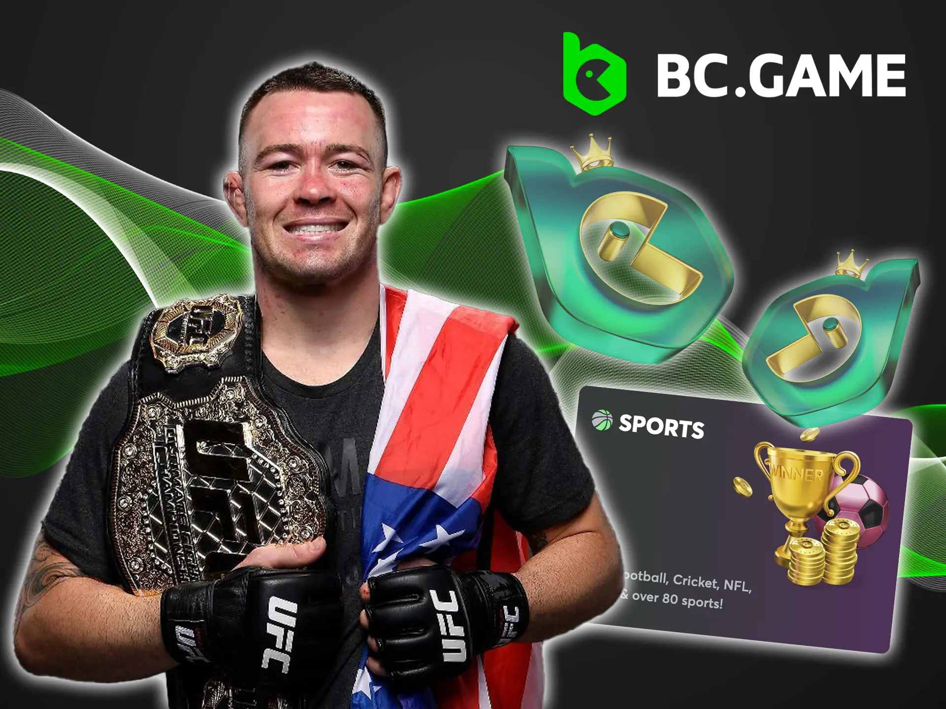 Stay tuned for more BC Game news featuring Colby Covington and don't miss the opportunity to win in unique events.