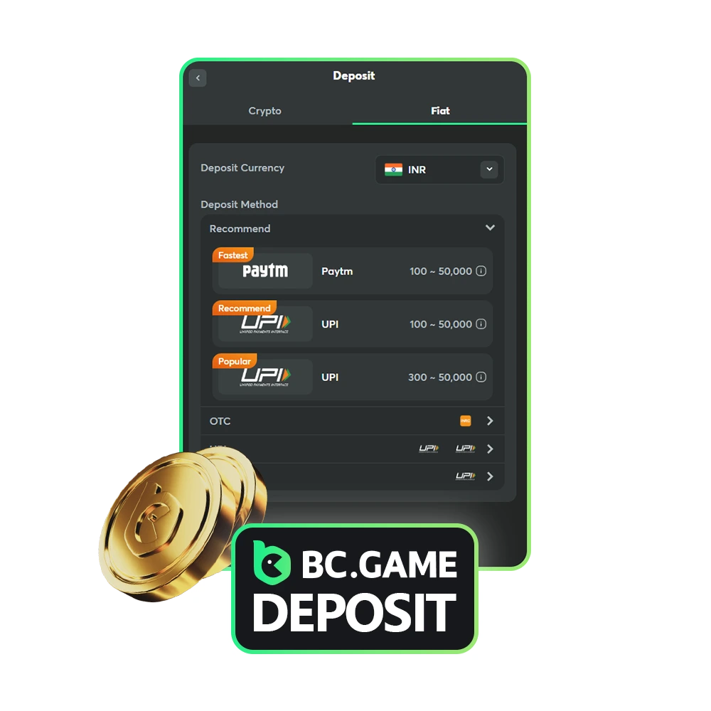 Familiarize yourself with the specifics of funding your account at BC Game.