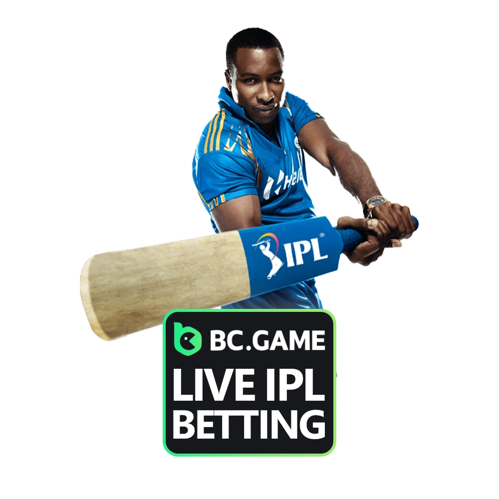 Join the BC Game and start betting on a live IPL matches.