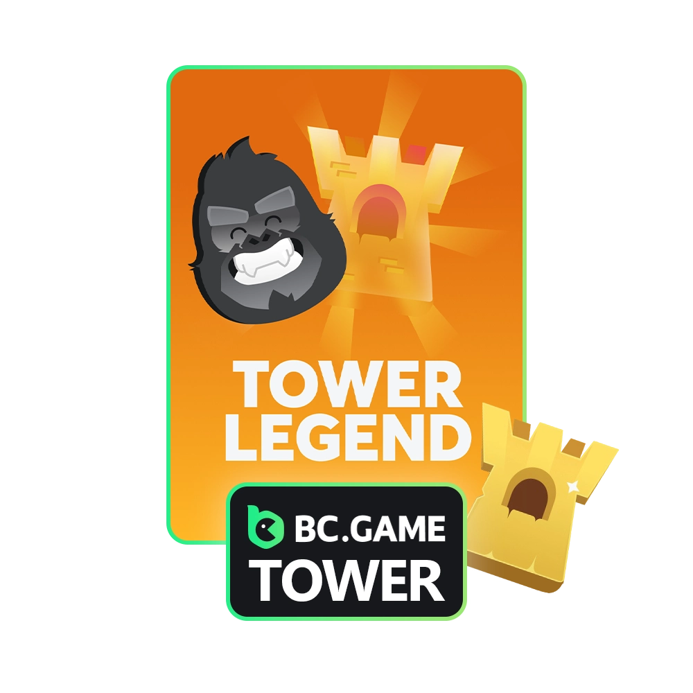 Join BC Game to enjoy the exciting Tower Legend slot game.