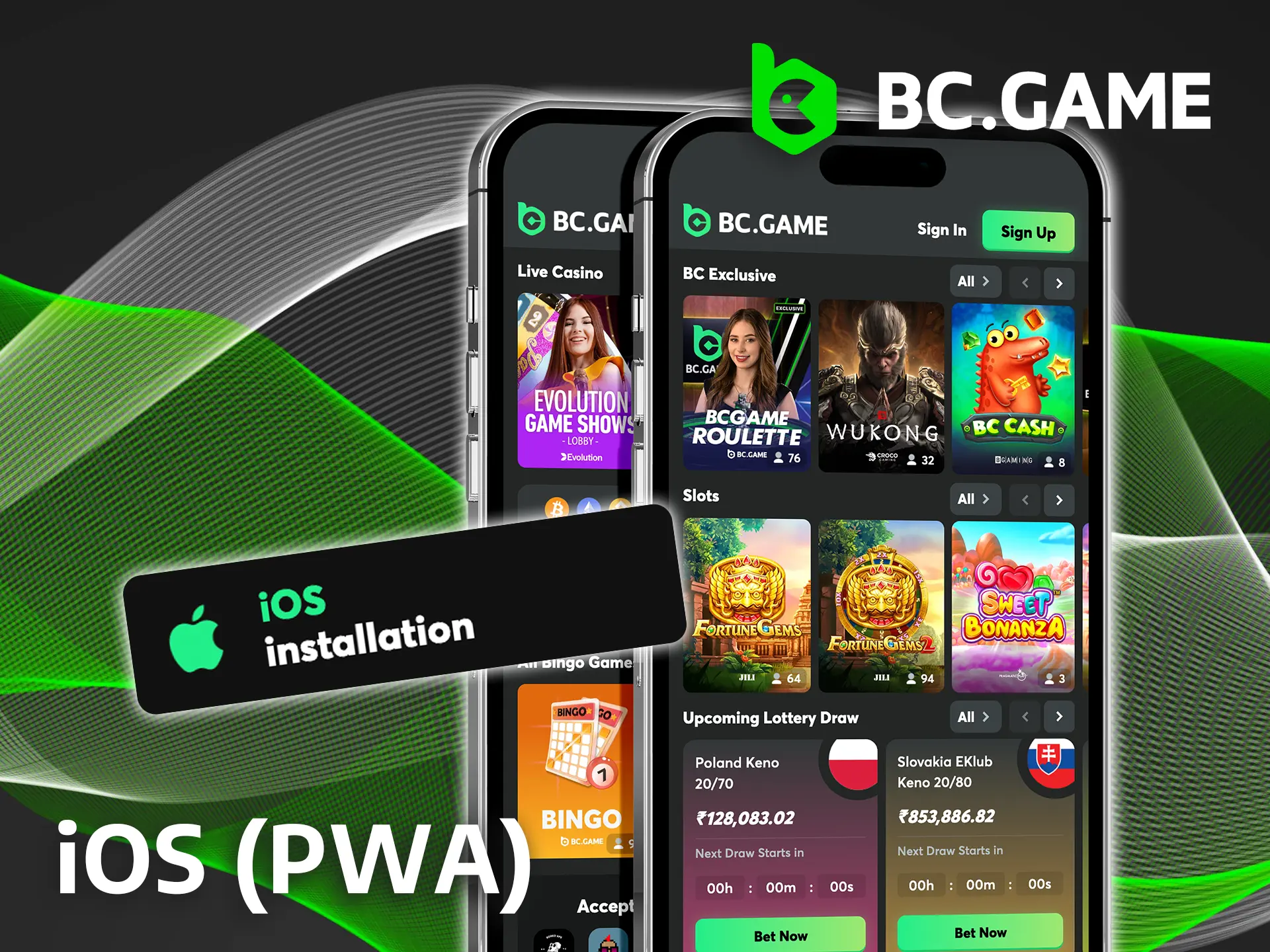 Install PWA BC Game on iOS and play anytime, anywhere.